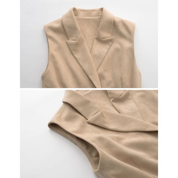 [低身長サイズ有]スウェードポンチテーラードノースリコート | Re:EDIT | 詳細画像26 