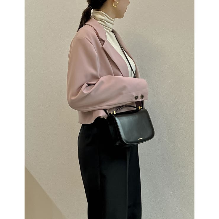 スタイルアップ効果抜群の定番ジャケット カットツイルショートテーラードジャケット | Re:EDIT | 詳細画像36 