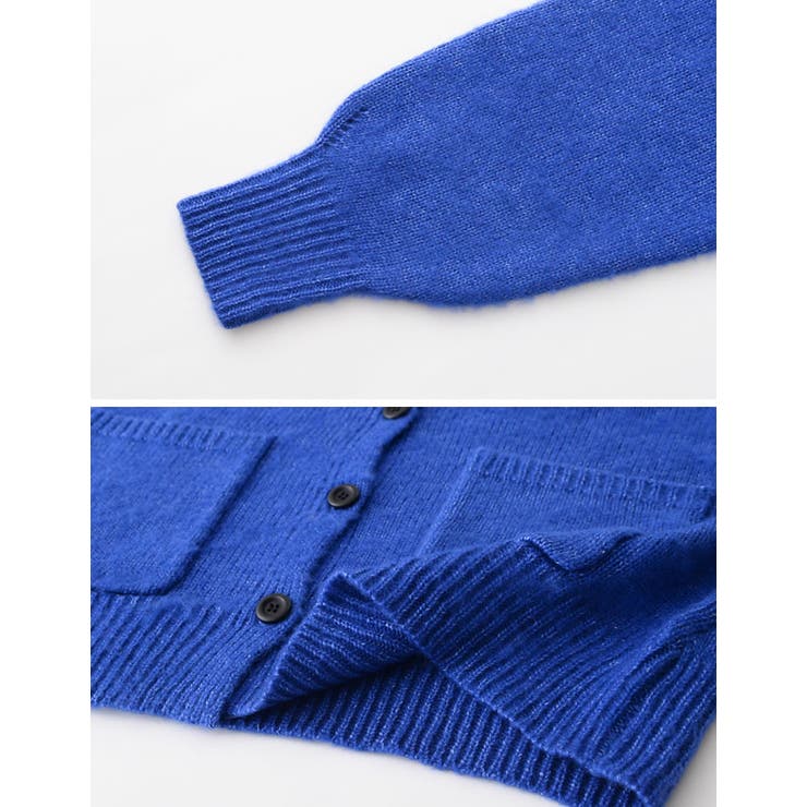 シンプルながらもこなれた印象に 起毛モヘアタッチルーズニットカーディガン トップス | Re:EDIT | 詳細画像40 