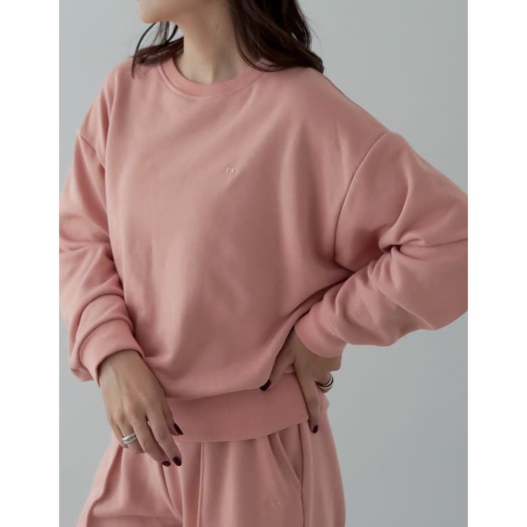 裏毛ワンポイント刺繍スウェットプルオーバー | Re:EDIT | 詳細画像5 