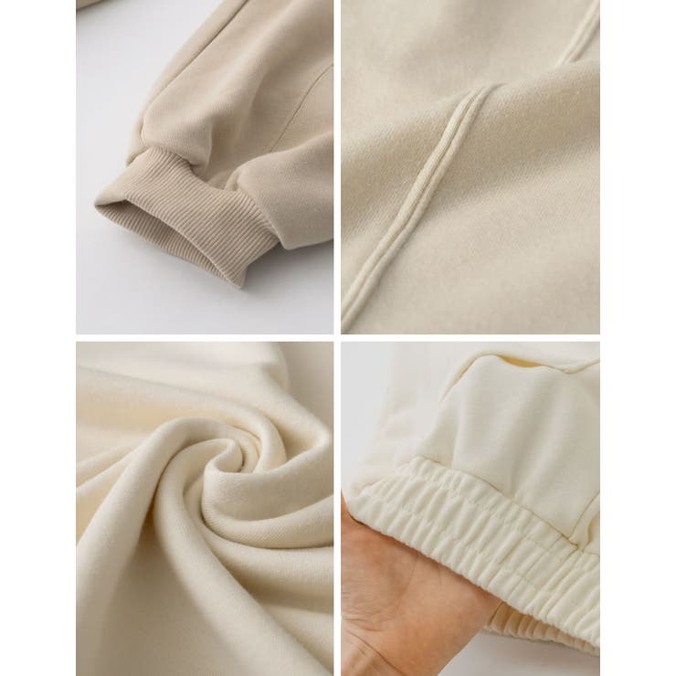 旬なコーデを楽しめるスウェットパンツ [低身長サイズ有]裏毛シームステッチデザイ… | Re:EDIT | 詳細画像36 