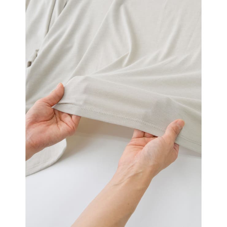 [接触冷感]丈が選べるとろみカットソートッパーカーディガン | Re:EDIT | 詳細画像35 