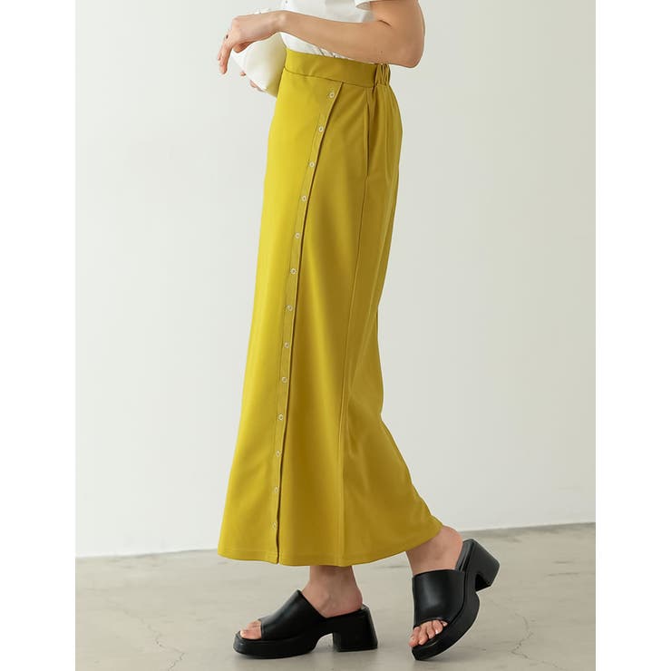 セール！！crewre クルーレ　バックタックナロースカート　イエロー　サイズ2 crewre online shop / バックタックナロースカート