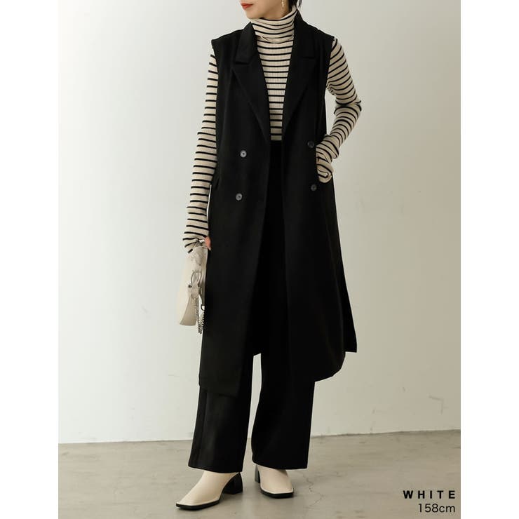 足元からモードな雰囲気をプラス スクエアトゥステッチミドルブーツ シューズ | Re:EDIT | 詳細画像14 