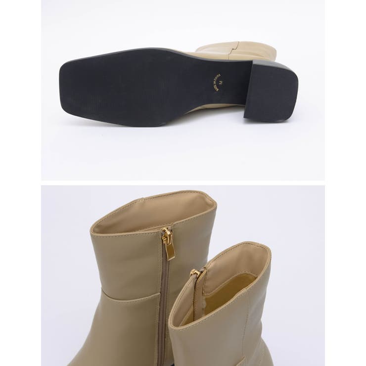 足元からモードな雰囲気をプラス スクエアトゥステッチミドルブーツ シューズ | Re:EDIT | 詳細画像22 