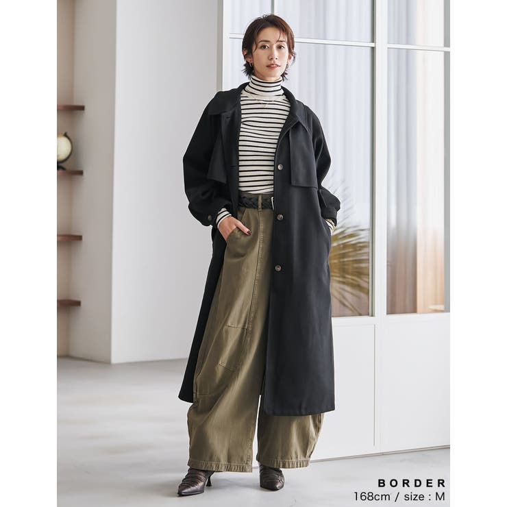 [販売枚数5.1万枚突破！]指穴リブニットタートルネックトップス | Re:EDIT | 詳細画像3 