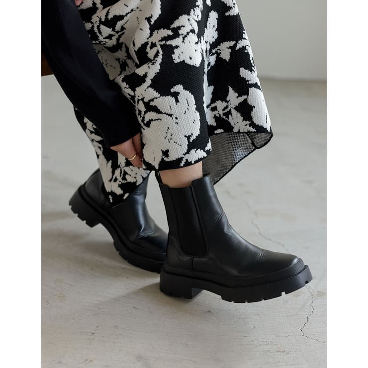 辻元舞さん着用]サイドゴアミドルブーツ[品番：GS000020882]｜Re:EDIT