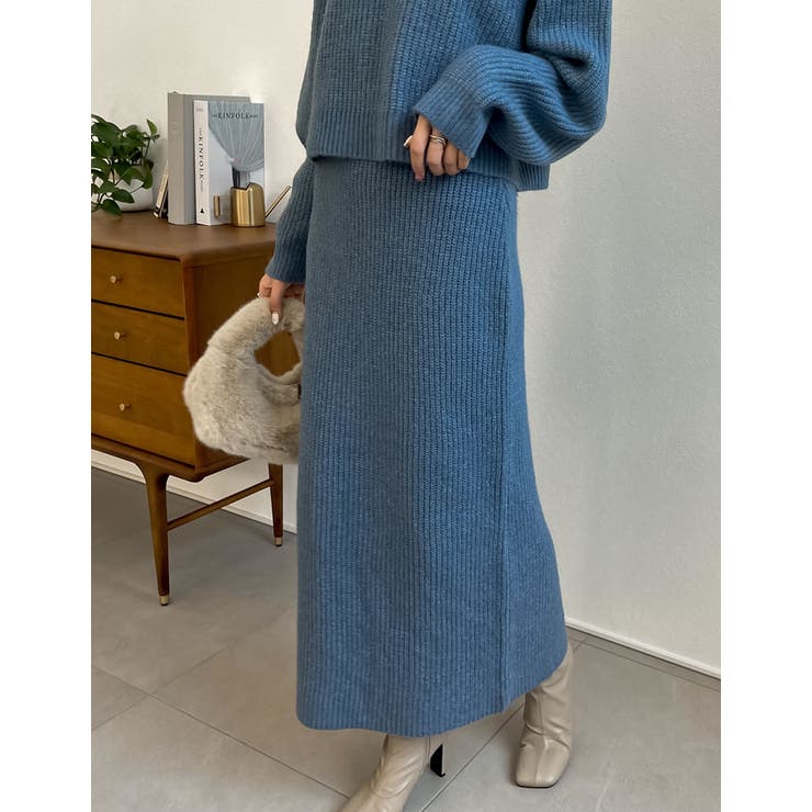 ふんわりMIXカラーが魅力のきれいめニットスカート | Re:EDIT | 詳細画像17 