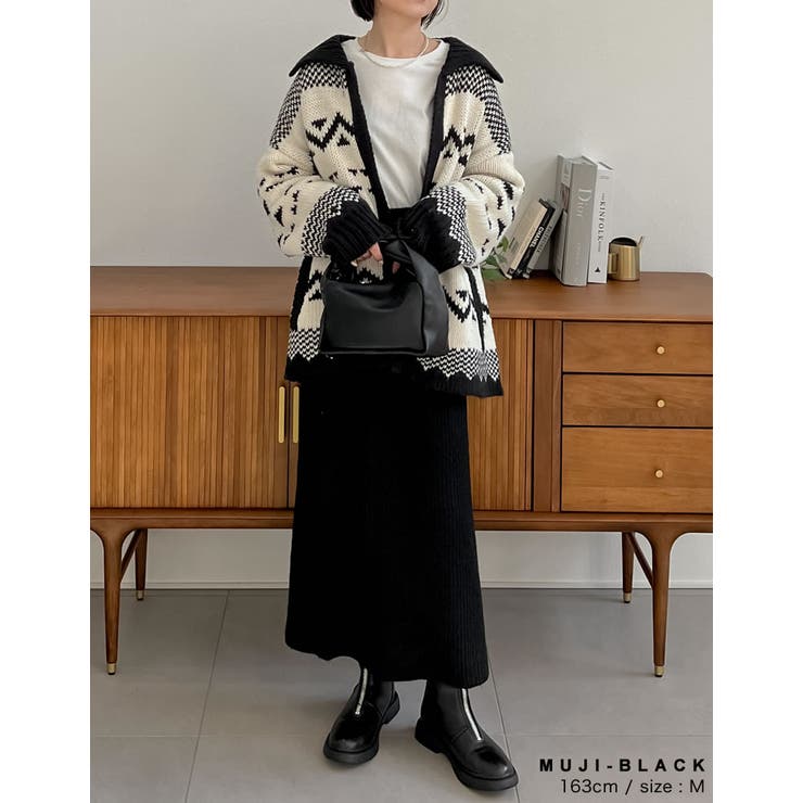 ふんわりMIXカラーが魅力のきれいめニットスカート | Re:EDIT | 詳細画像24 