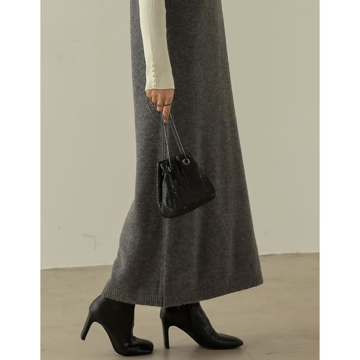 フェミニンなレイヤードコーデを楽しむニットワンピ [低身長サイズ有][2点セット… | Re:EDIT | 詳細画像17 