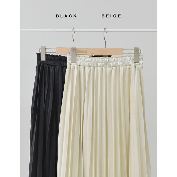 シンプルながらも華やかなプリーツスカート シャイニープリーツロングスカート スカ… | Re:EDIT | 詳細画像2 