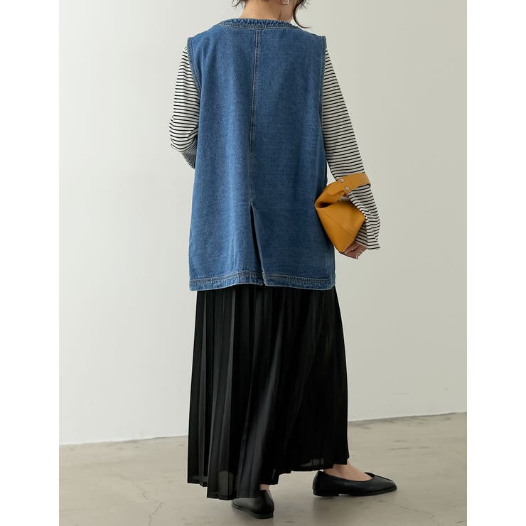 シンプルながらも華やかなプリーツスカート シャイニープリーツロングスカート スカ… | Re:EDIT | 詳細画像6 