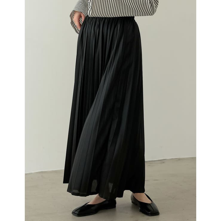 シンプルながらも華やかなプリーツスカート シャイニープリーツロングスカート スカ… | Re:EDIT | 詳細画像7 