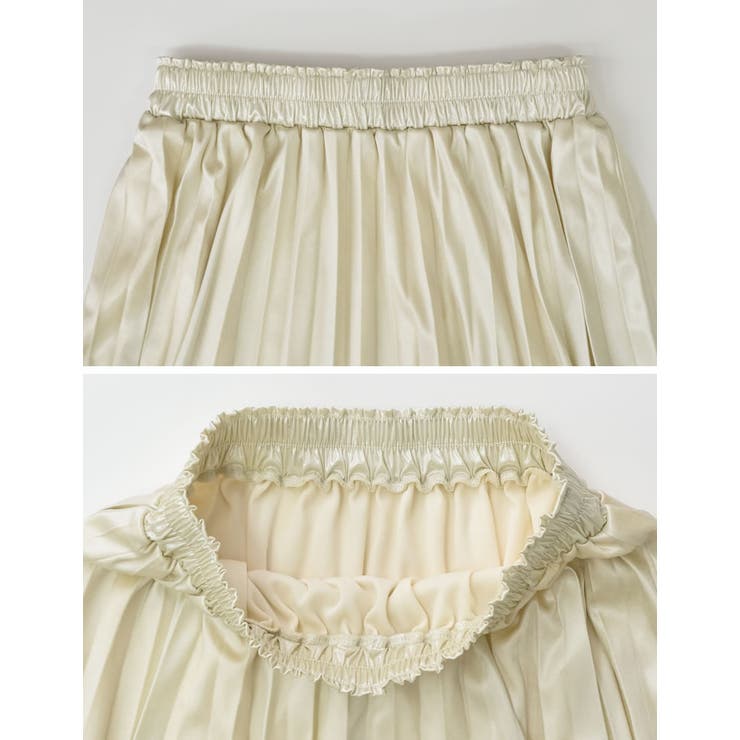 シンプルながらも華やかなプリーツスカート シャイニープリーツロングスカート スカ… | Re:EDIT | 詳細画像10 