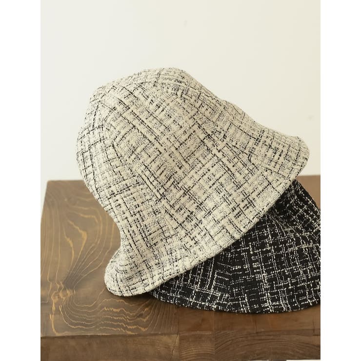 上品かつコーディネートのアクセントに ツイードライクチューリップハット 帽子 | Re:EDIT | 詳細画像4 