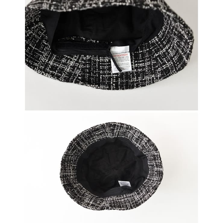 上品かつコーディネートのアクセントに ツイードライクチューリップハット 帽子 | Re:EDIT | 詳細画像5 