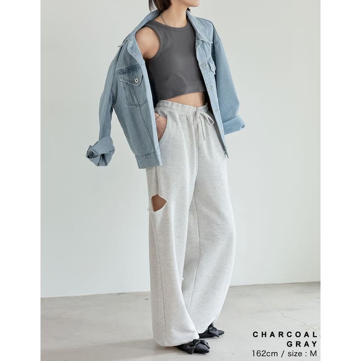 コットンリブカップ付きアメスリショート丈タンクトップ | Re:EDIT | 詳細画像11 