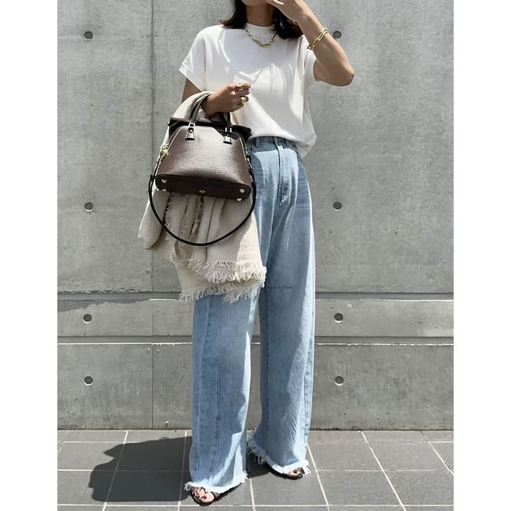 [UVカット][接触冷感][紫外線対策]モックネックフレンチスリーブTシャツ | Re:EDIT | 詳細画像29 