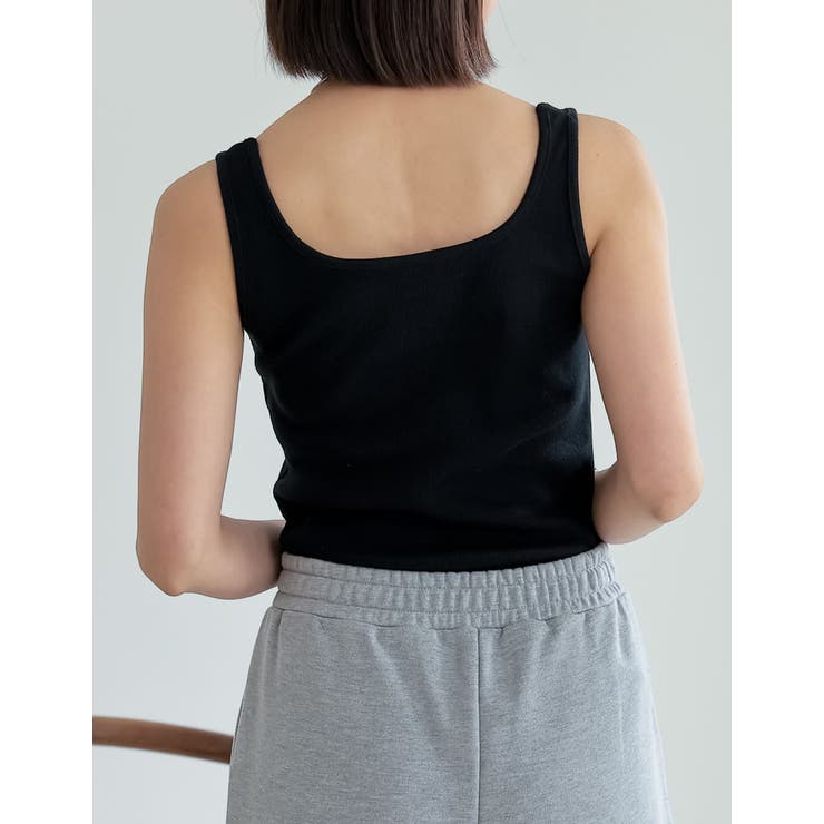 テレコリブスクエアネックタンクトップ | Re:EDIT | 詳細画像23 