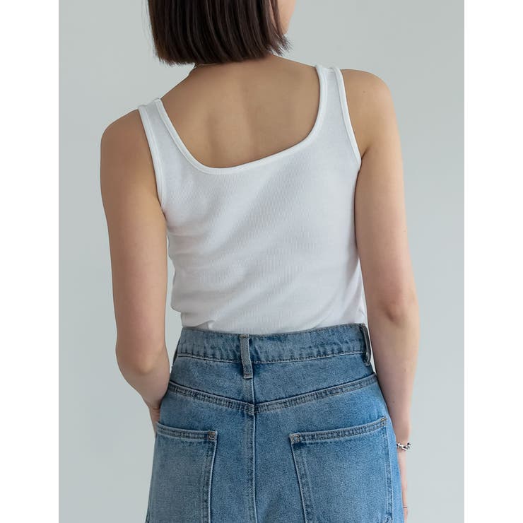 テレコリブスクエアネックタンクトップ | Re:EDIT | 詳細画像28 