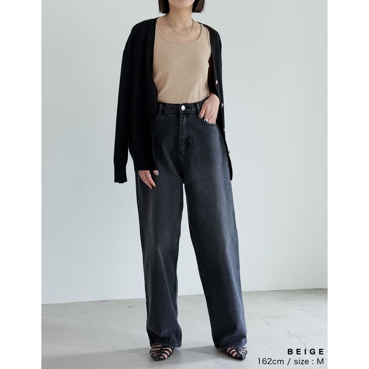 テレコリブスクエアネックタンクトップ | Re:EDIT | 詳細画像30 