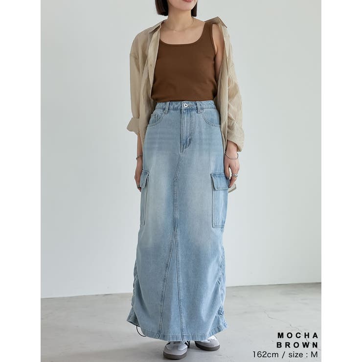 テレコリブスクエアネックタンクトップ | Re:EDIT | 詳細画像38 