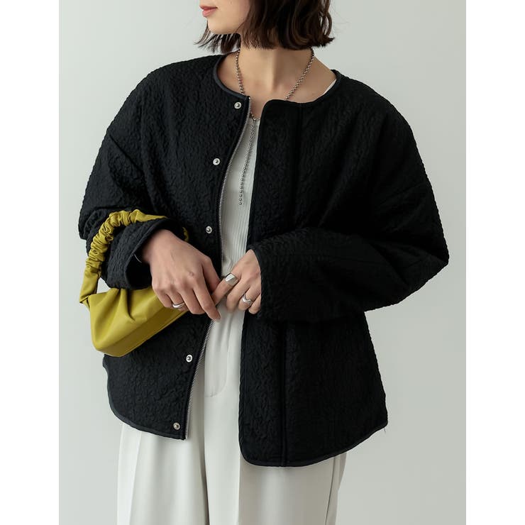 ふくれジャガードキルティングブルゾン | Re:EDIT | 詳細画像4 