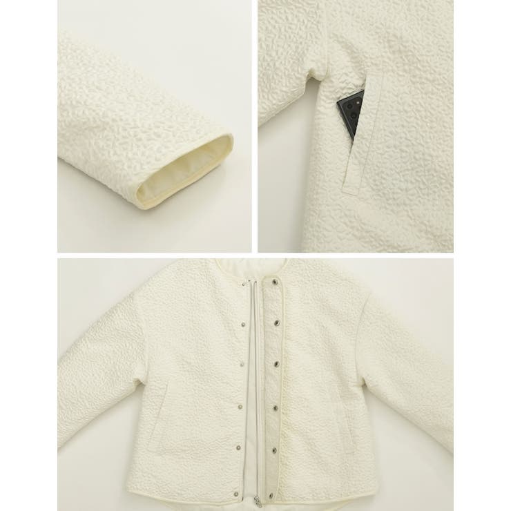 ふくれジャガードキルティングブルゾン | Re:EDIT | 詳細画像25 