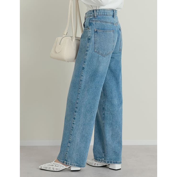 [低身長/高身長/大きいサイズ有]コットンデニムバギーパンツ | Re:EDIT | 詳細画像13 