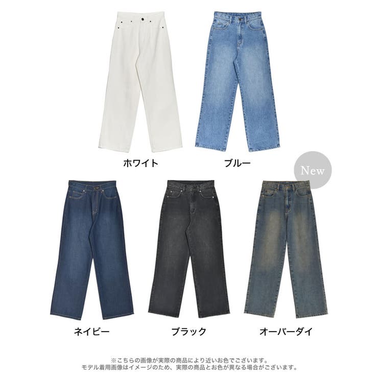 低身長/高身長/大きいサイズ有]コットンデニムバギーパンツ[品番