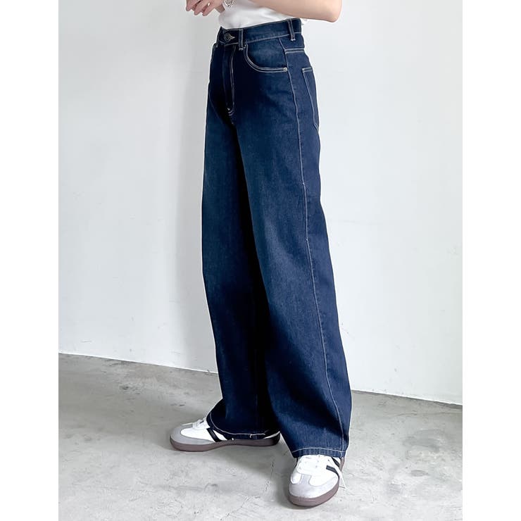 [低身長/高身長/大きいサイズ有]コットンデニムバギーパンツ | Re:EDIT | 詳細画像40 