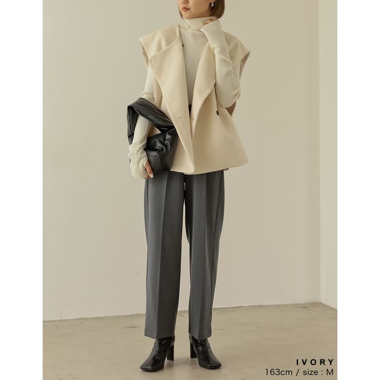 さっと羽織るだけでこなれるあったかベスト | Re:EDIT | 詳細画像11 