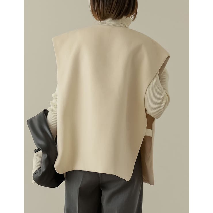 さっと羽織るだけでこなれるあったかベスト | Re:EDIT | 詳細画像13 