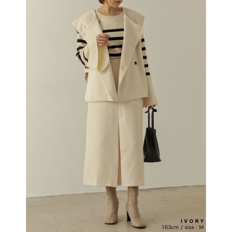 さっと羽織るだけでこなれるあったかベスト | Re:EDIT | 詳細画像14 