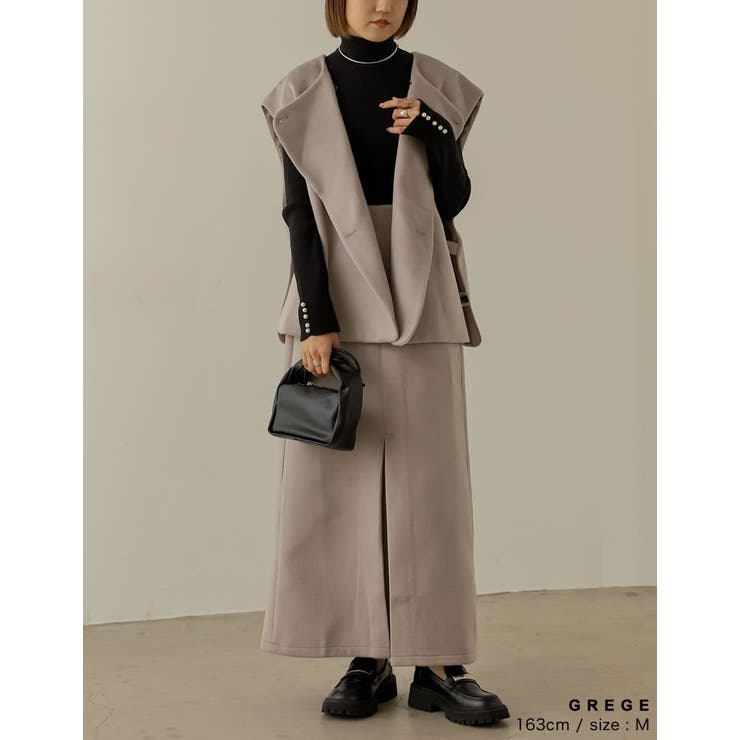 さっと羽織るだけでこなれるあったかベスト | Re:EDIT | 詳細画像15 