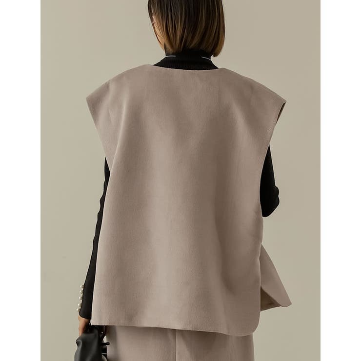 さっと羽織るだけでこなれるあったかベスト | Re:EDIT | 詳細画像17 