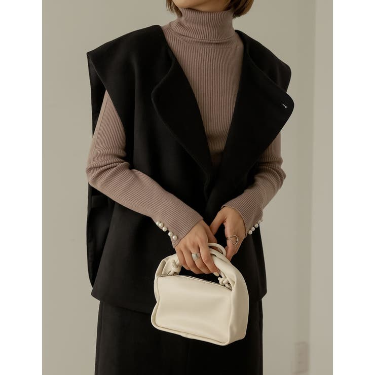 さっと羽織るだけでこなれるあったかベスト | Re:EDIT | 詳細画像3 