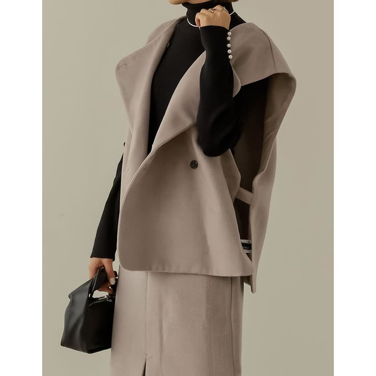 さっと羽織るだけでこなれるあったかベスト | Re:EDIT | 詳細画像5 