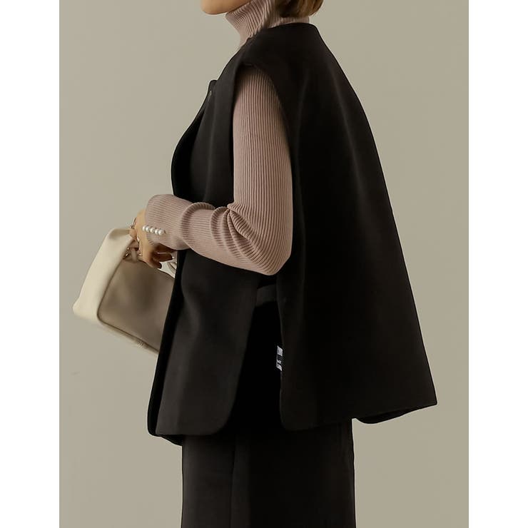 さっと羽織るだけでこなれるあったかベスト | Re:EDIT | 詳細画像8 