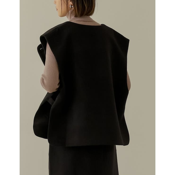 さっと羽織るだけでこなれるあったかベスト | Re:EDIT | 詳細画像9 