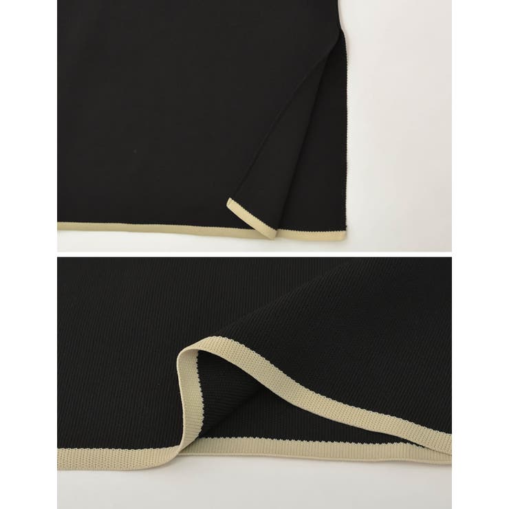 きれいめなスカートをトレンドライクに取り入れて 配色スポンジニットタイトスカート | Re:EDIT | 詳細画像9 