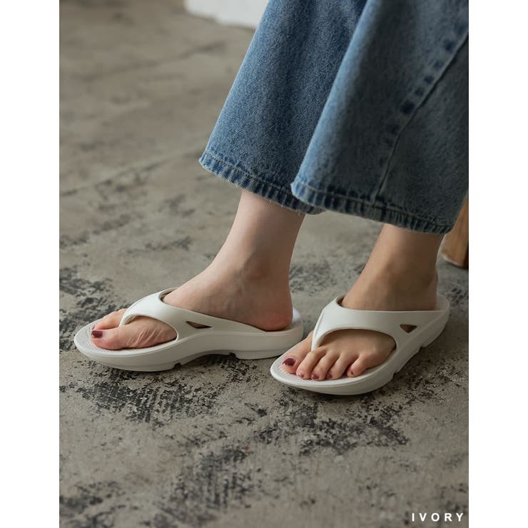 [大きいサイズ有][ユニセックス]クッションフリップトングサンダル | Re:EDIT | 詳細画像9 