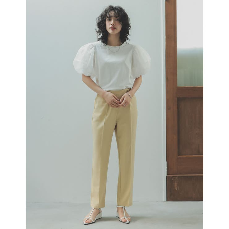 [2023S/S  COLLECTION]オーガンジースリーブ半袖トップス[品番：GS000021298]｜Re:EDIT（リエディ）のレディースファッション通販｜SHOPLIST（ショップリスト）