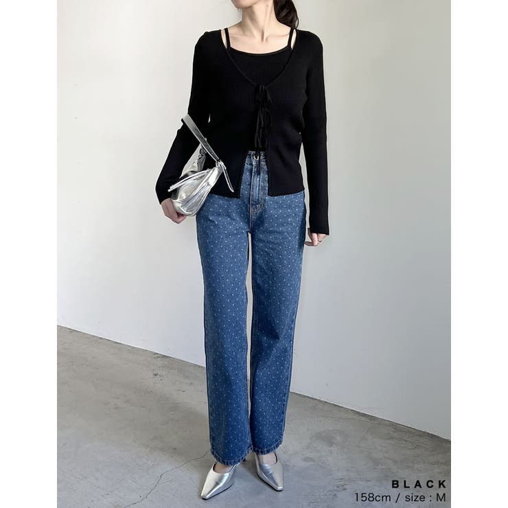 [2点セット]リボンカーディガン×アメスリキャミソールセット | Re:EDIT | 詳細画像31 