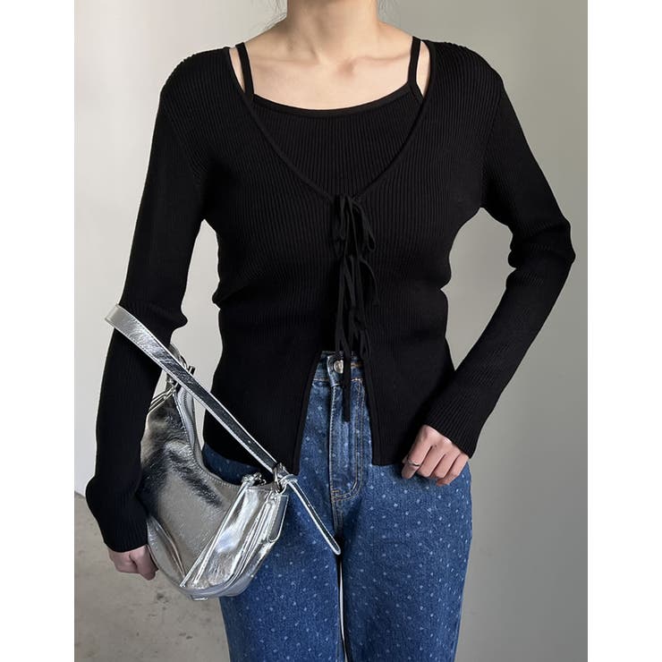 [2点セット]リボンカーディガン×アメスリキャミソールセット | Re:EDIT | 詳細画像33 