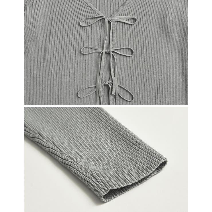 [2点セット]リボンカーディガン×アメスリキャミソールセット | Re:EDIT | 詳細画像37 