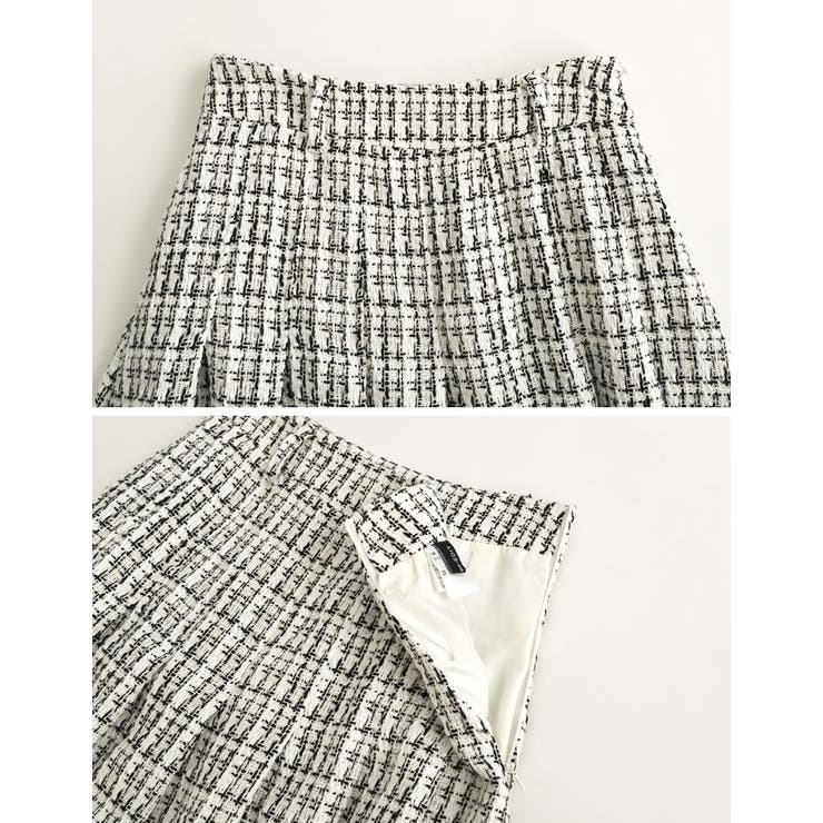 [低身長サイズ有]ツイードライクフレアスカート | Re:EDIT | 詳細画像20 