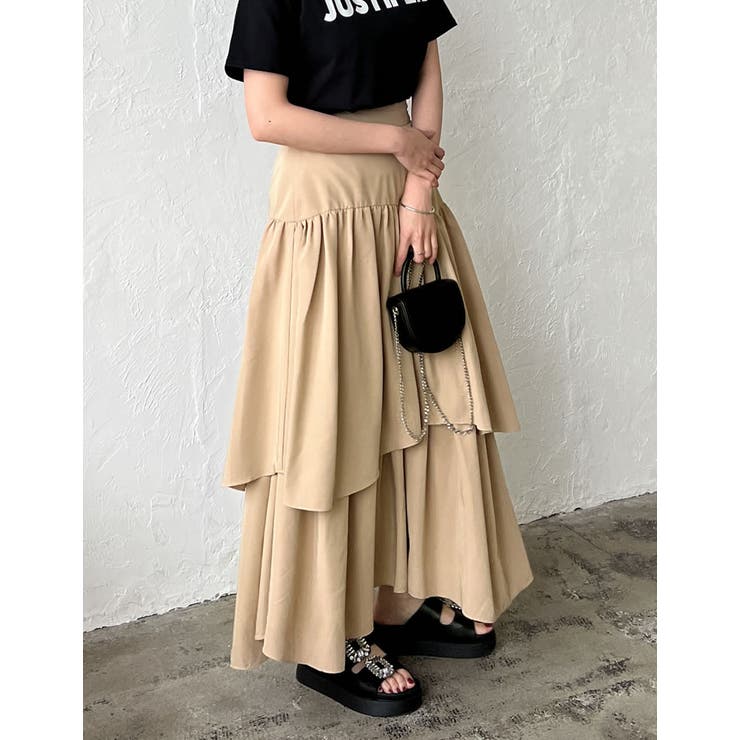 小さいサイズ リボン付きチノフレアスカート 低身長さん・小柄