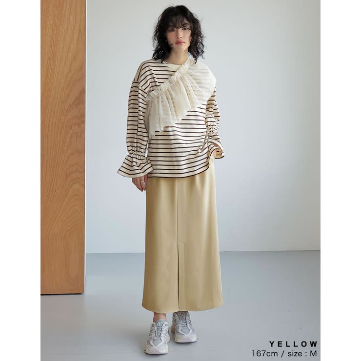 カットツイルセンターベンツスカート | Re:EDIT | 詳細画像15 