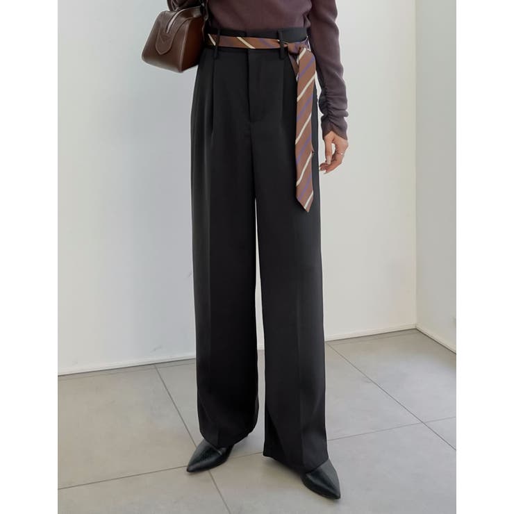 [販売枚数7万枚突破][低身長 高身長 大きいサイズ有]ダブルタックカラーワイド… | Re:EDIT | 詳細画像12 